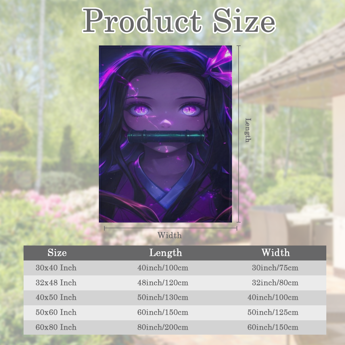 Anime- Inspired Super Soft Flannel Throw Blanket - Vibrant Purple & Green Character Design, Warm & Cozy for All Seasons, Perfect for Sofa, Office, or Home Decor, Easy to Store, 32x48 Inches