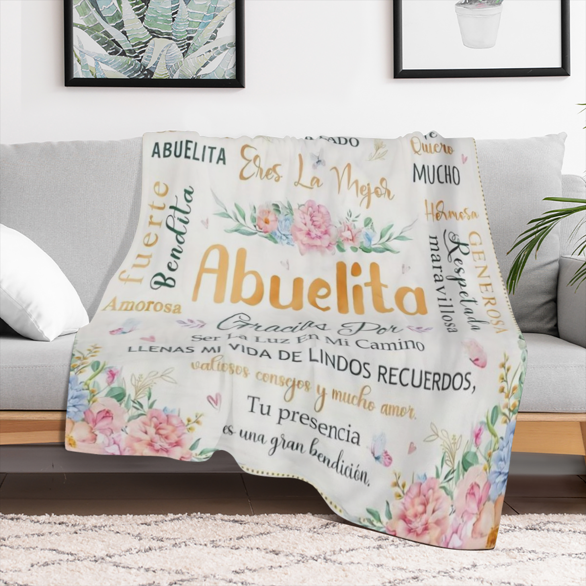 1pieza Regalos para Abuelita Manta, Regalos de cumplea?os para Abuela, Regalos de Abuela de los nietos, Regalos ¨²nicos de cumplea?os para Abuela, Manta de regalo de Abuelita de la nieta