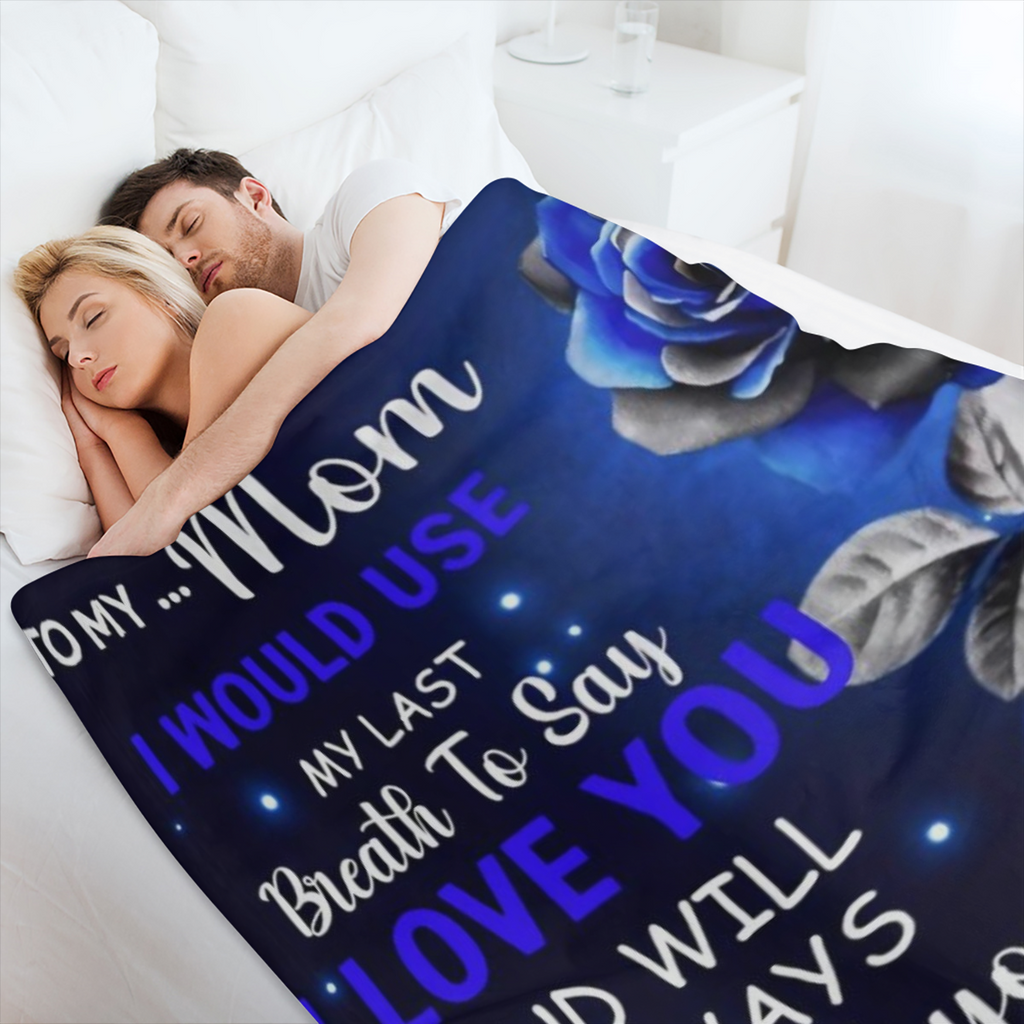 1pc Gifts For Mom, Throw Blanket To My Mom From Daughter Son, Birthday Gifts For Mom, Mom Gifts, Soft Bed Flannel Mother Blanket, Happy Mom Birthday Gifts ( Mom Birthday Gifts, 60 X 50) , Soft And Com