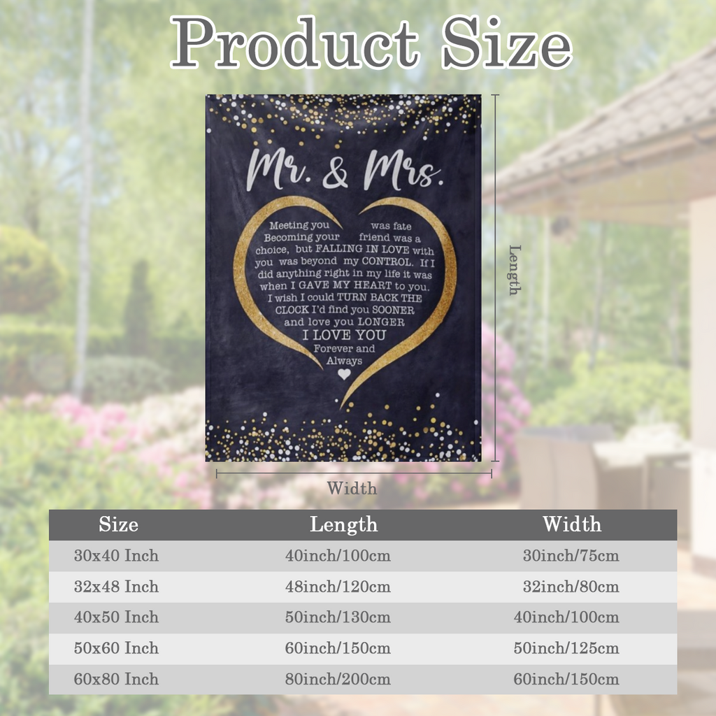 1 Pc Mr And Mrs Throw Blanket Shareable Wedding Gift For Couples Unique Groom And Bride Luxury Just Married Gift For Newlyweds Soft Flannel Blanket
