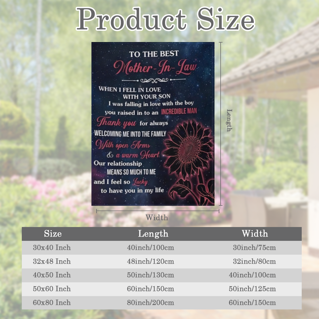 1pc Gift For Mother In Law Throw Blanket Holiday Gift Soft Throw Blanket Flannel Blanket For Sofa Couch Office Bed Camping Travelling