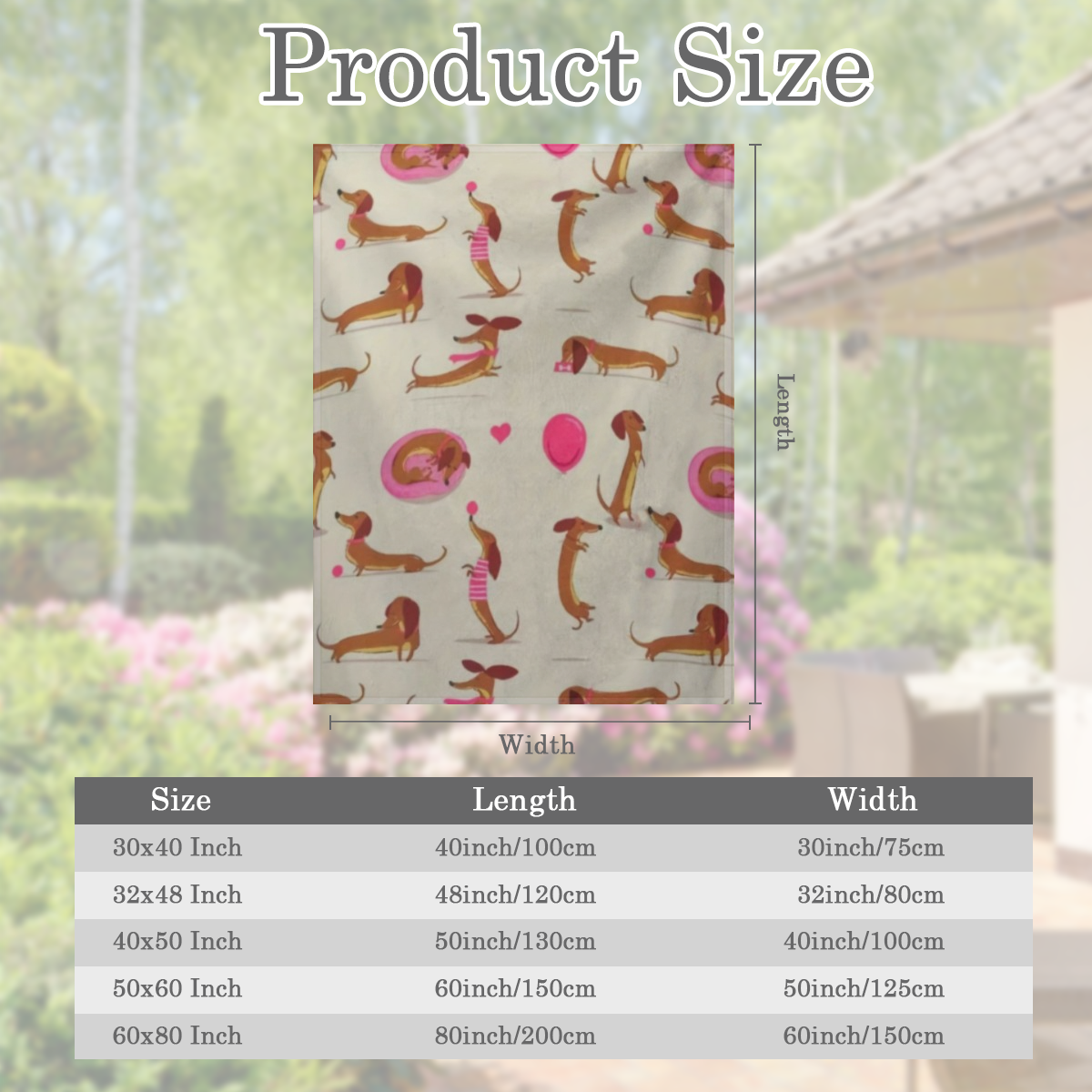 A dachshund print flannel blanket, comfortable all season soft fabric, modern style, animal theme, suitable for bed, sofa, chair, living room decoration, suitable for dachshund lovers neutral gift, 20