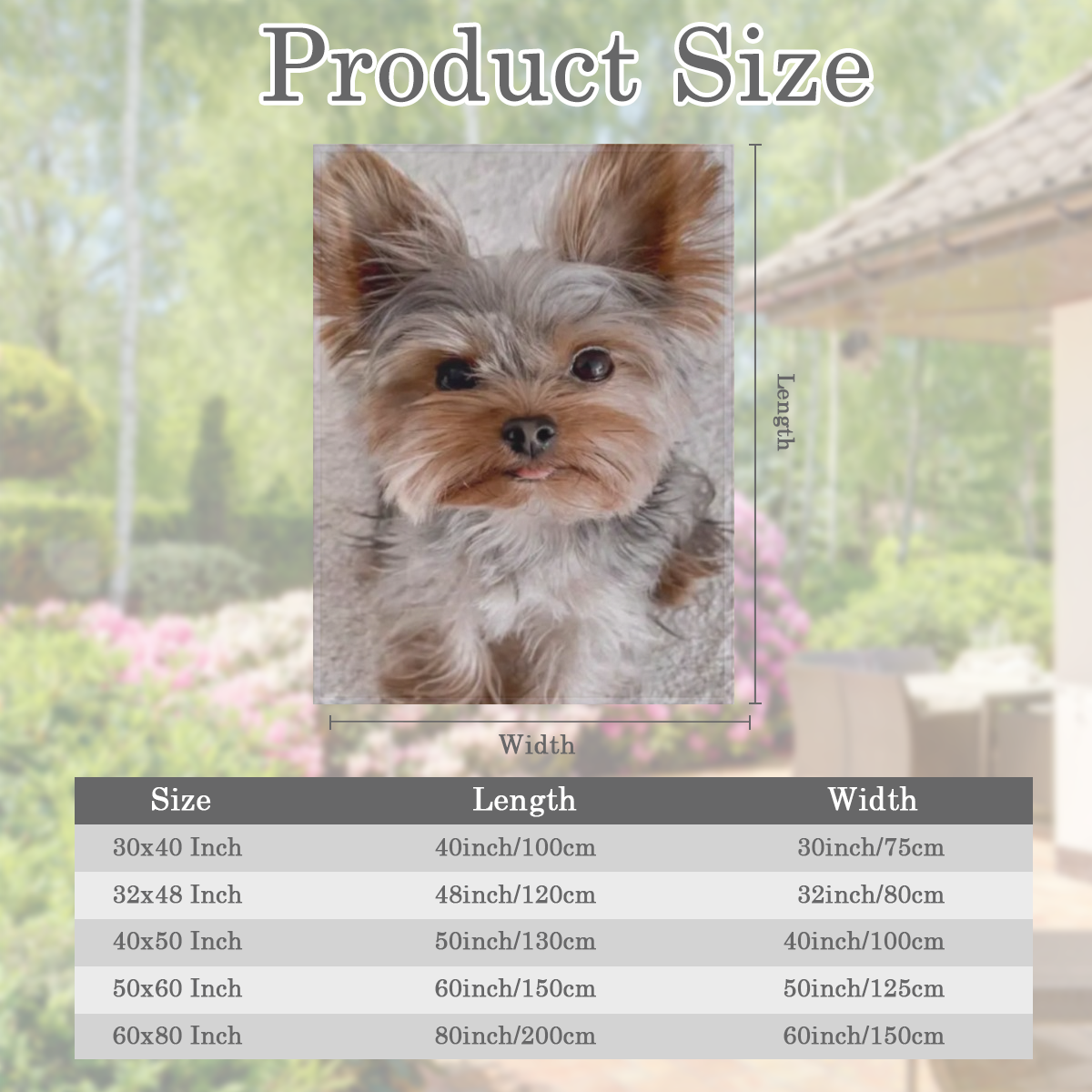 Cozy Yorkshire Terrier Pattern Flannel Blanket - Suitable for Sofa, Office and Bed Decoration - Perfect Gift for Christmas, Wedding, Birthday