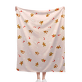Pink Gingerbread Throw Blanket For Couch, Soft Cute Fuzzy Fruit Fleece Blankets, Room Home Decor Gifts For Women Girls, Inches Fun Blanket, Warm And Comfortable For Home Use