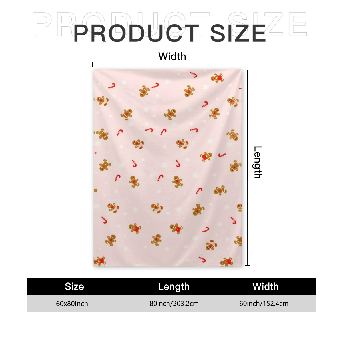 Pink Gingerbread Throw Blanket For Couch, Soft Cute Fuzzy Fruit Fleece Blankets, Room Home Decor Gifts For Women Girls, Inches Fun Blanket, Warm And Comfortable For Home Use