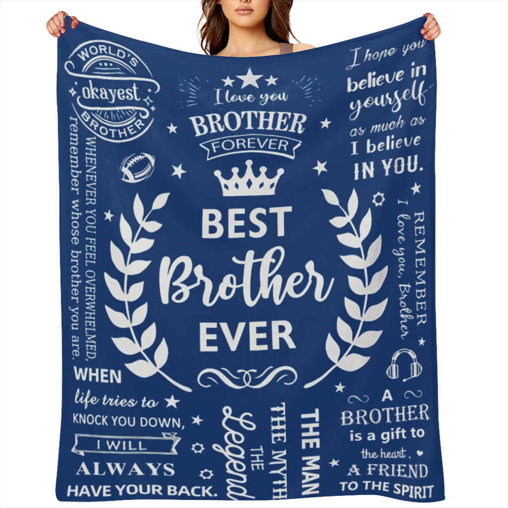 Brother gift Brother birthday gift Brother adult gift Brother flannel blanket brother gift Brother sister gift Brother gift 01