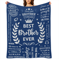 Brother gift Brother birthday gift Brother adult gift Brother flannel blanket brother gift Brother sister gift Brother gift 01