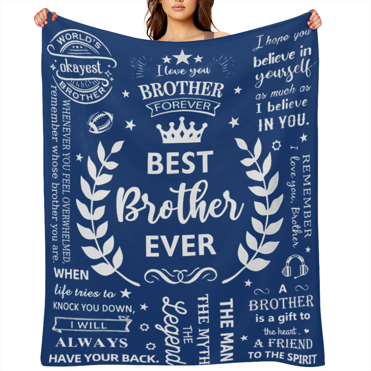 Brother gift Brother birthday gift Brother adult gift Brother flannel blanket brother gift Brother sister gift Brother gift 01