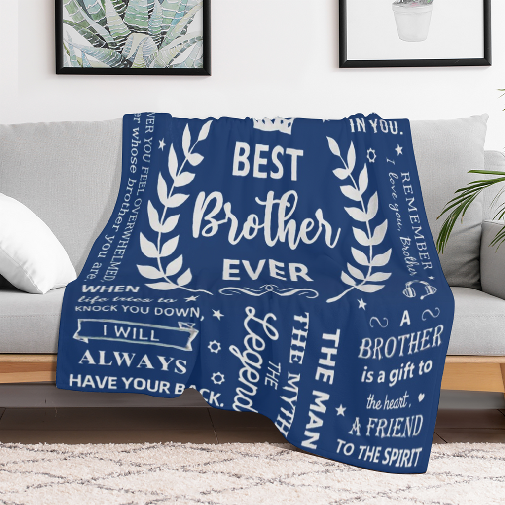 Brother gift Brother birthday gift Brother adult gift Brother flannel blanket brother gift Brother sister gift Brother gift 01