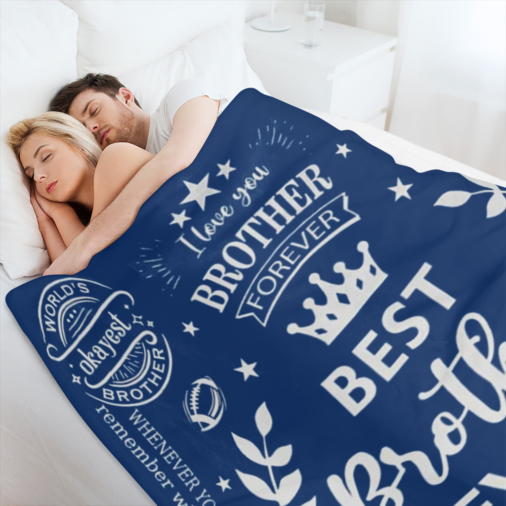 Brother gift Brother birthday gift Brother adult gift Brother flannel blanket brother gift Brother sister gift Brother gift 01