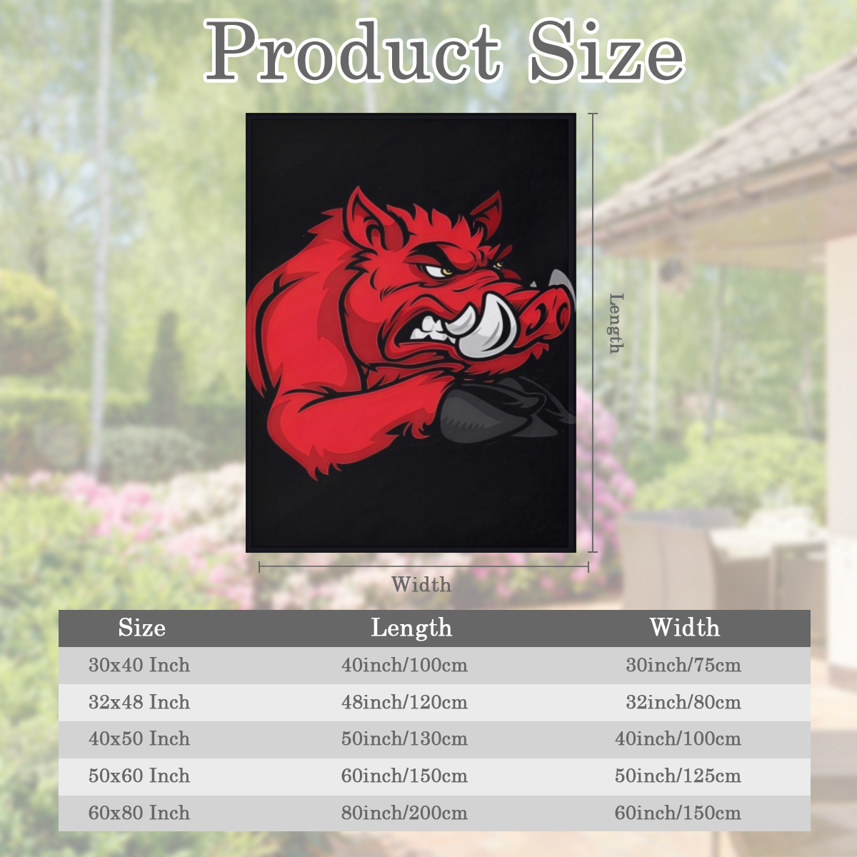 1pc Red Wild Boar Flannel Blanket Cozy Cartoon Style Home Decor for All Ages Soft Warm Polyester Knit Fabric Perfect for Naps Camping Travel and Gifts Camping Essential Playful Pattern Blanket Comfort