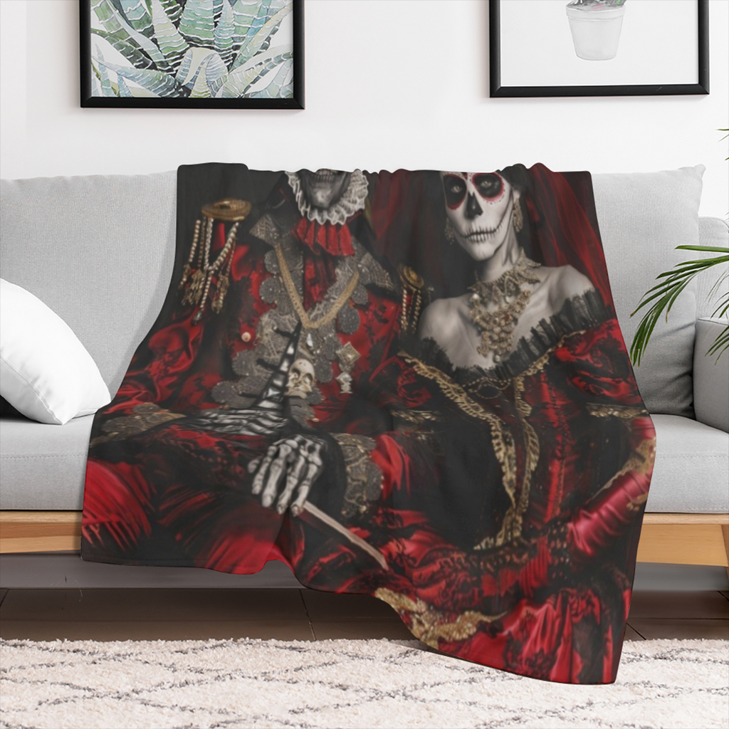 1pc Commemorative Gifts Blanket For Couples King Queen Soft Blanket Flannel Blanket Warm Cozy Nap Throw Blanket For Bed Sofa Home Decor