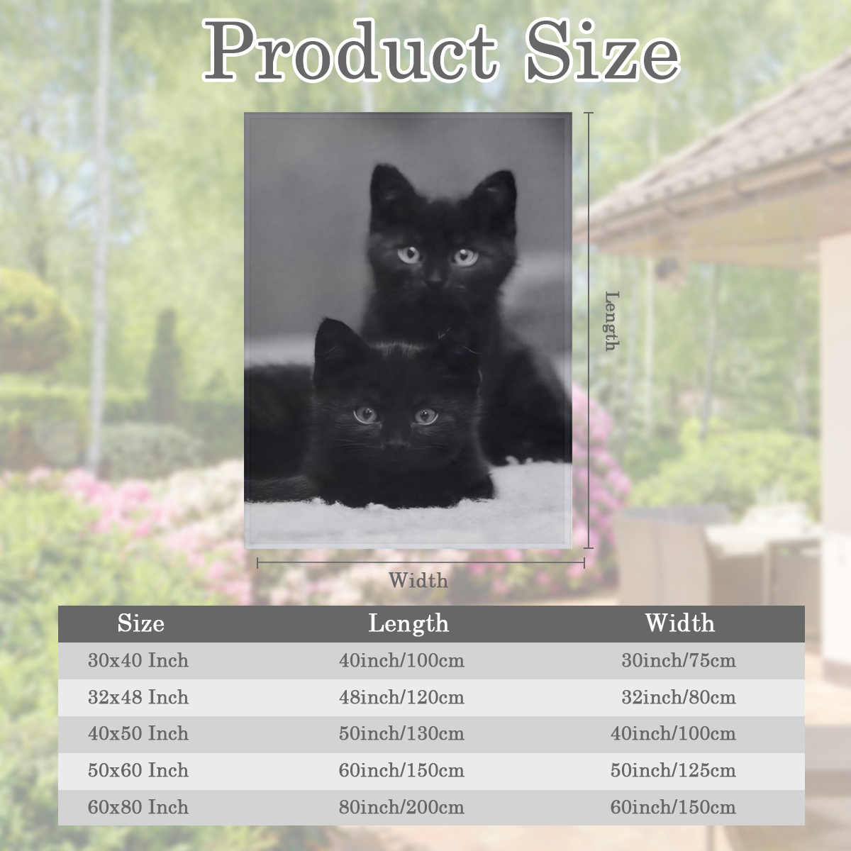 Cozy Black Kittens Flannel Throw Blanket - Soft, Warm & Allergy- Friendly for Couch, Bed, Office, Camping Versatile Gift for All Seasons
