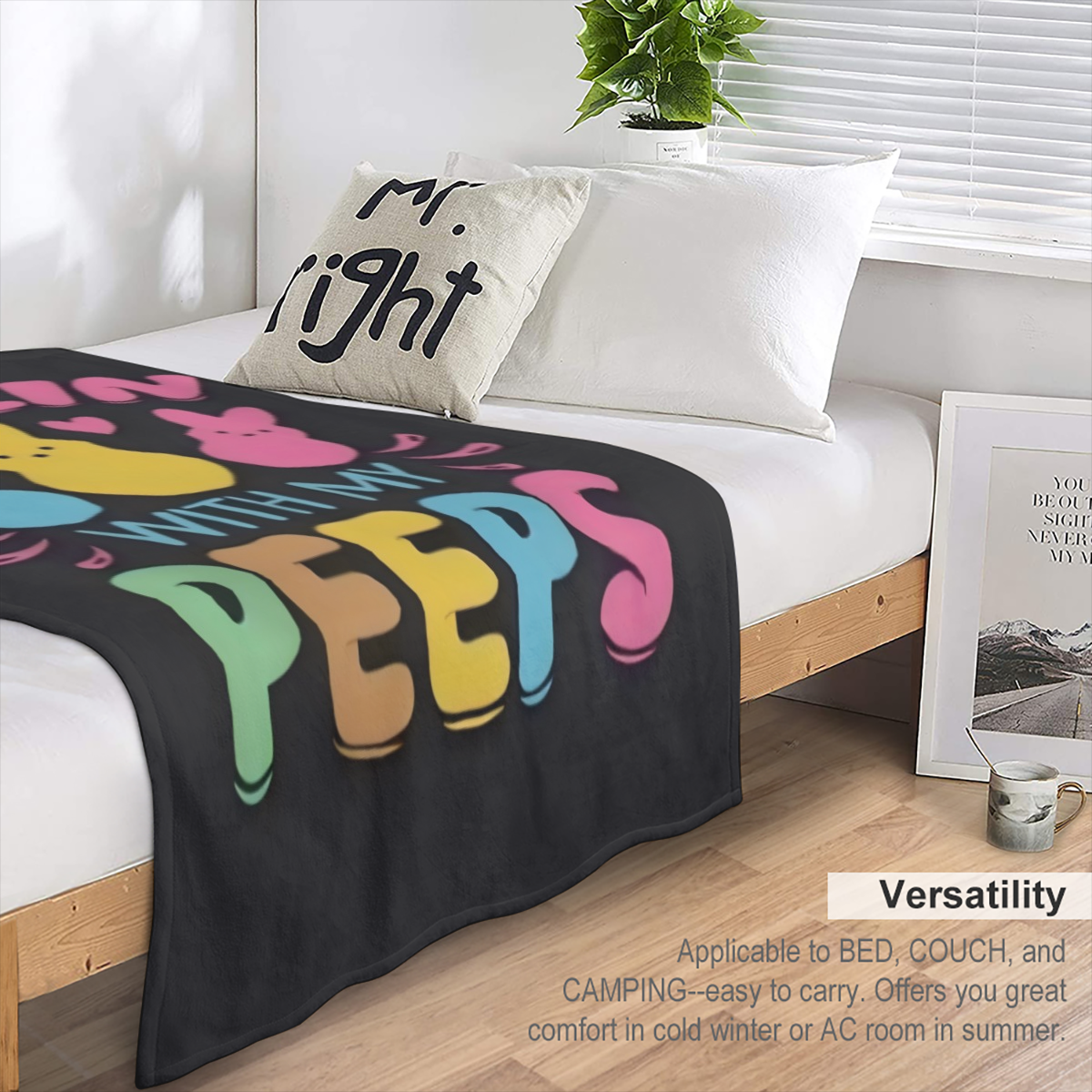 Chillin with My Peeps Throw Blanket for Couch Bed Sofa Throw Blanket for Men Women Blankets