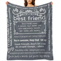 Blankets for Best Sisters Best Friends Soft Flannel Sofa Blankets TV Blankets Soft Blankets for Sofas Offices Camping Beds Trips And Living Rooms All Year Round