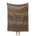 [300GSM]Cozy Leopard Print Fleece Flannel Throw Blanket- Super Soft, Lightweight, Double-Sided Cheetah Design for Bed, Sofa, Couch& Travel- 50x60 Inch, Anti-Pilling, All-Season Comfort for Adults& You