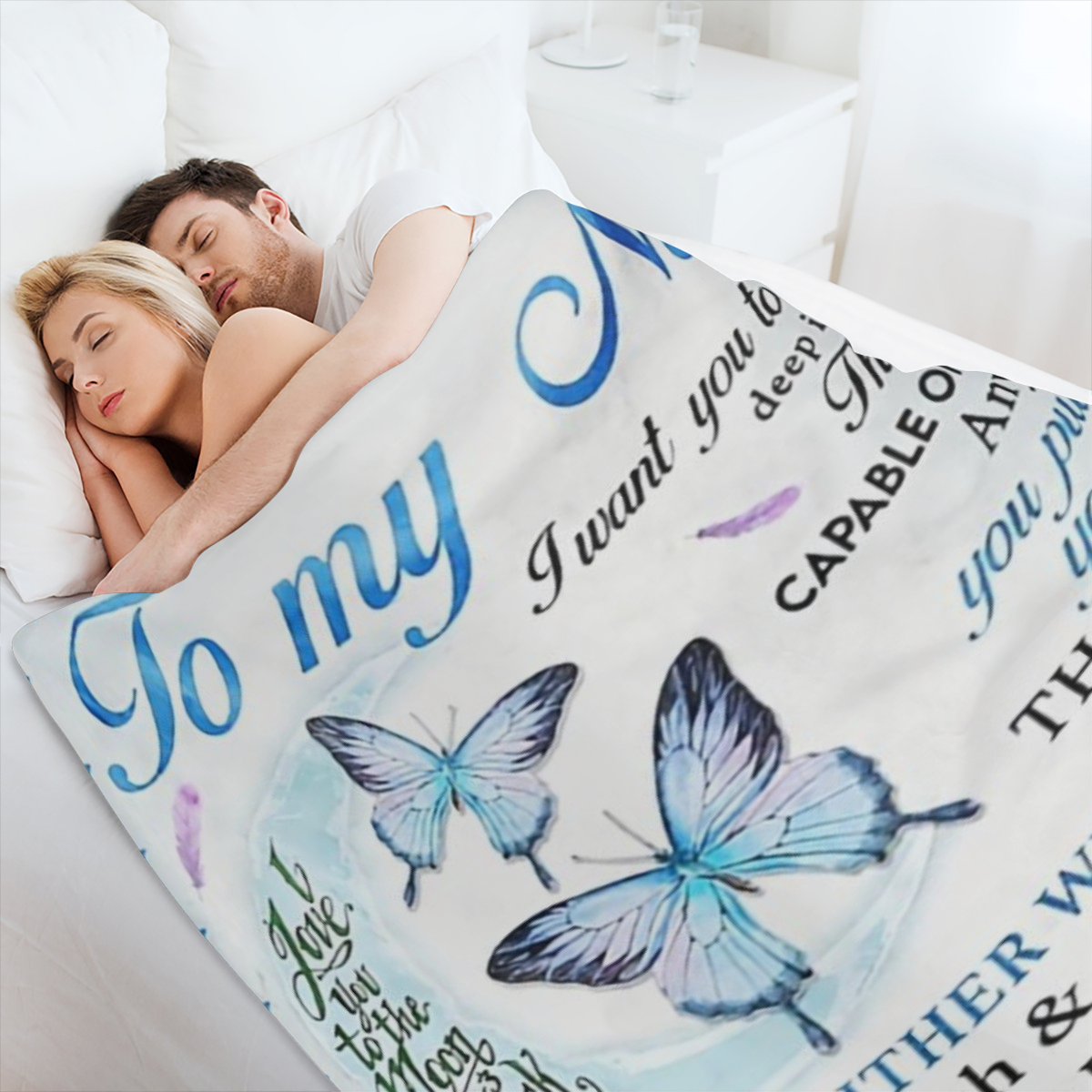 Cozy Flannel Blanket with Aunts Message to Niece - Soft, Warm Throw for Bed, Couch, Travel & Camping - Perfect Gift for Family, Friends, Parents on Halloween, Birthdays & All Seasons