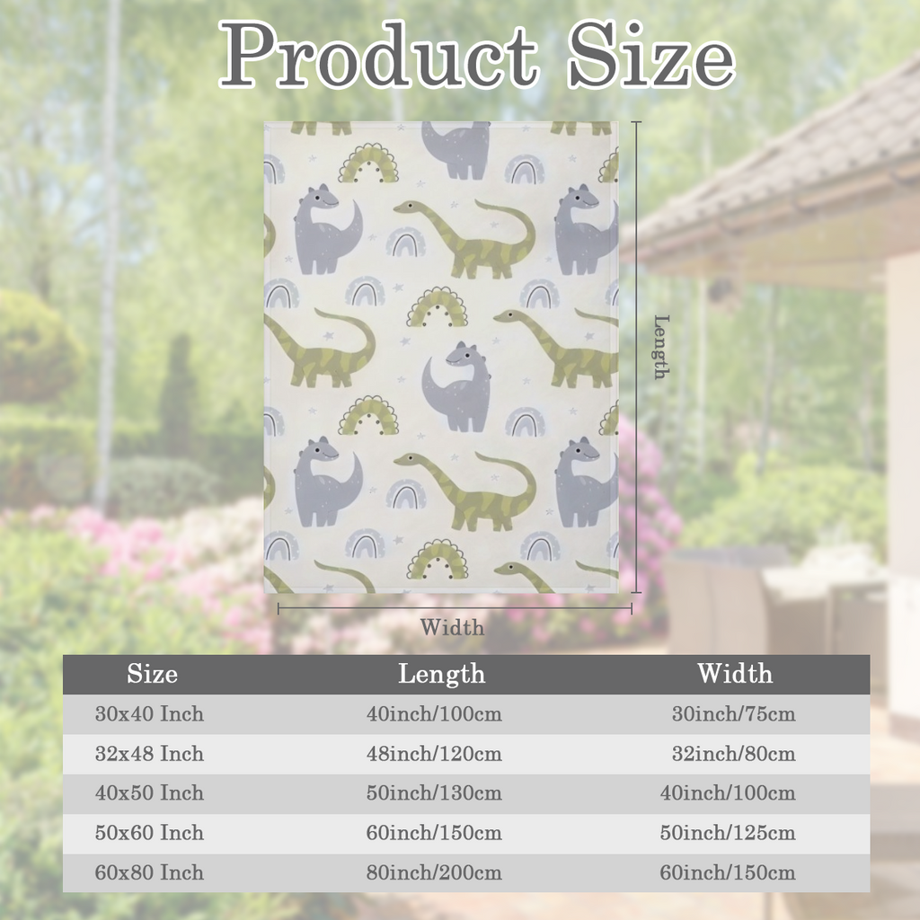 Cute Dinosaurs Baby Blanket Cotton Blanket for Infants, Lightweight Soft Receiving Blanket & Swaddling Blanket for Crib, Stroller, Nursery Blankets