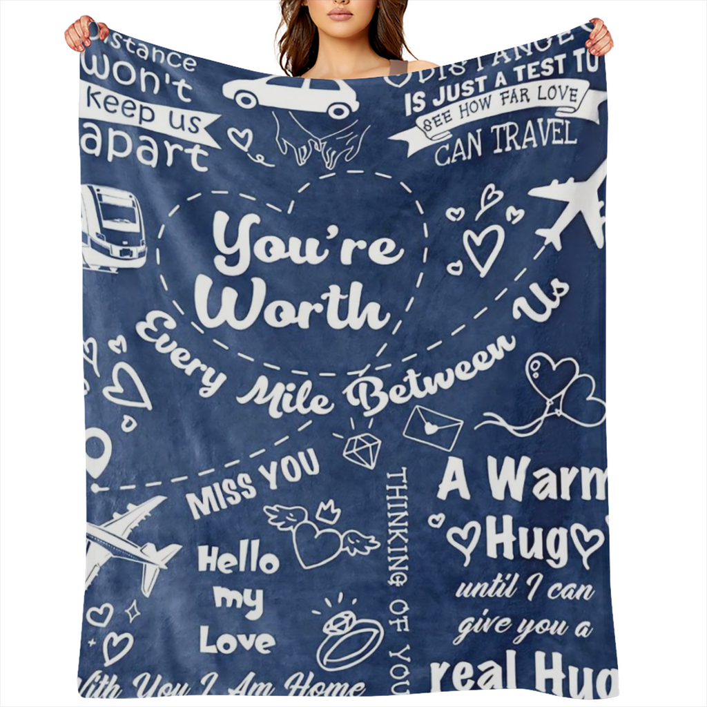 1pc Long Distance Relationship Gifts, Boyfriend Gifts From Girlfriend, Boyfriend Birthday Gifts Blankets, Romantic Gifts For Him Fathers Day Christmas Valentines, To My Boyfriend