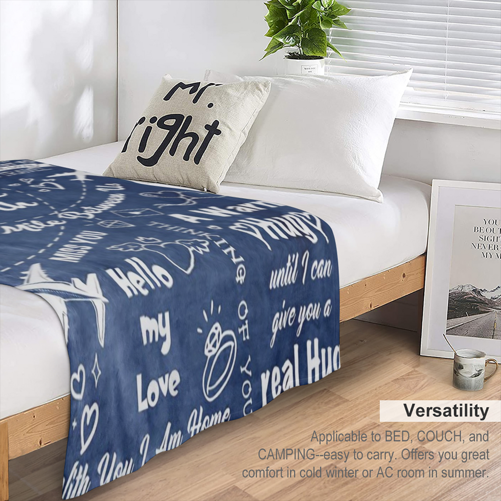 1pc Long Distance Relationship Gifts, Boyfriend Gifts From Girlfriend, Boyfriend Birthday Gifts Blankets, Romantic Gifts For Him Fathers Day Christmas Valentines, To My Boyfriend