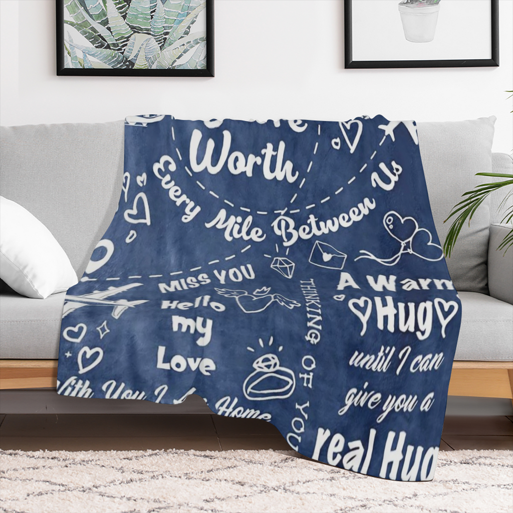 1pc Long Distance Relationship Gifts, Boyfriend Gifts From Girlfriend, Boyfriend Birthday Gifts Blankets, Romantic Gifts For Him Fathers Day Christmas Valentines, To My Boyfriend