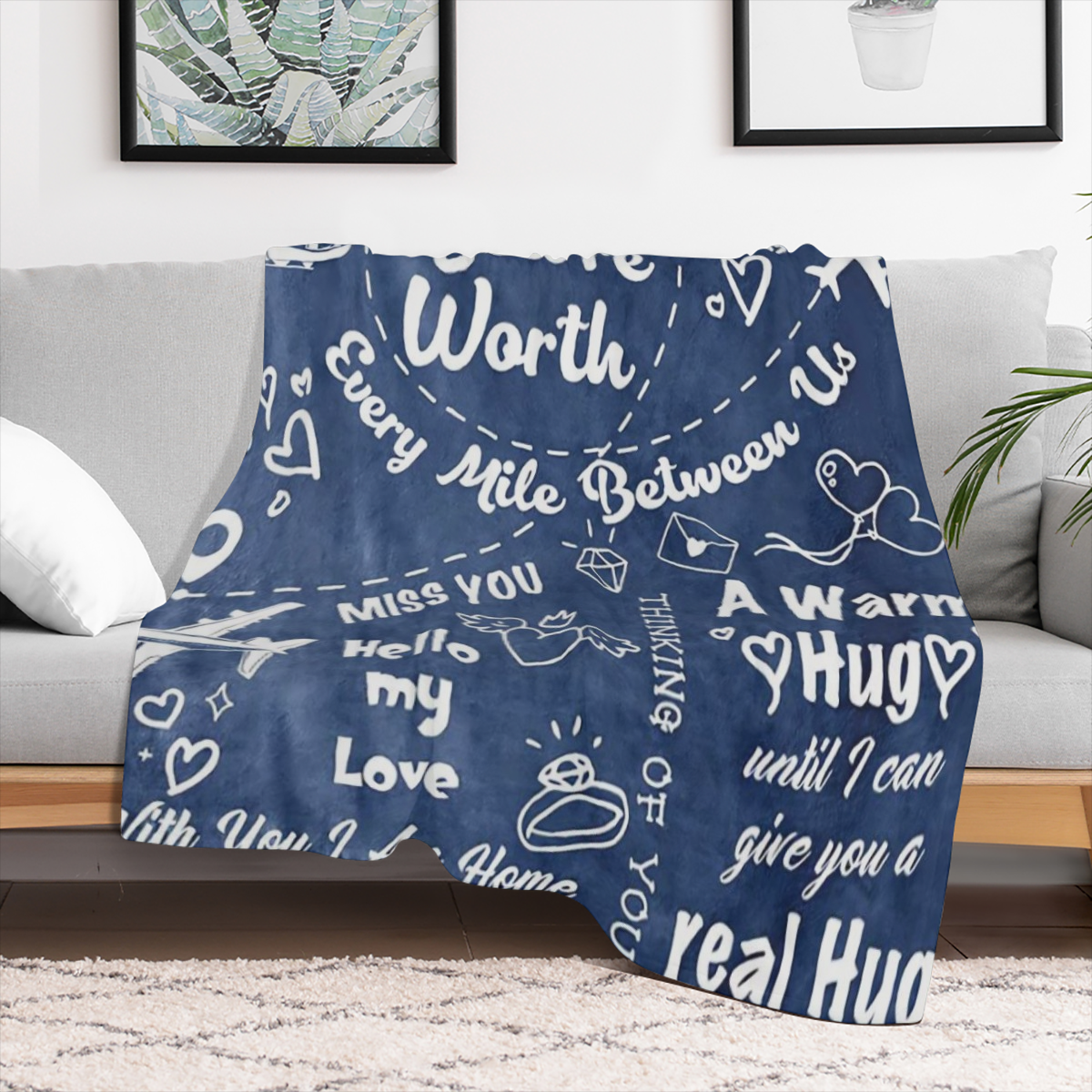 1pc Long Distance Relationship Gifts, Boyfriend Gifts From Girlfriend, Boyfriend Birthday Gifts Blankets, Romantic Gifts For Him Fathers Day Christmas Valentines, To My Boyfriend