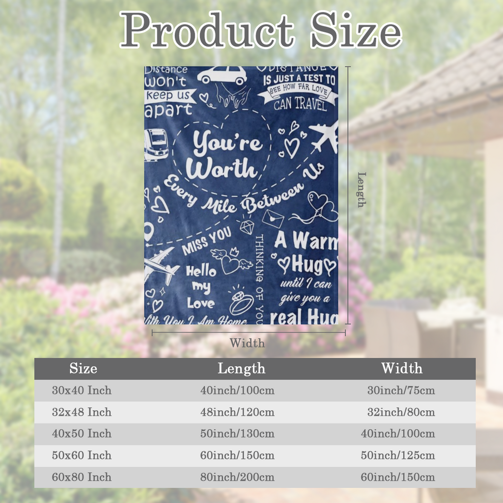 1pc Long Distance Relationship Gifts, Boyfriend Gifts From Girlfriend, Boyfriend Birthday Gifts Blankets, Romantic Gifts For Him Fathers Day Christmas Valentines, To My Boyfriend