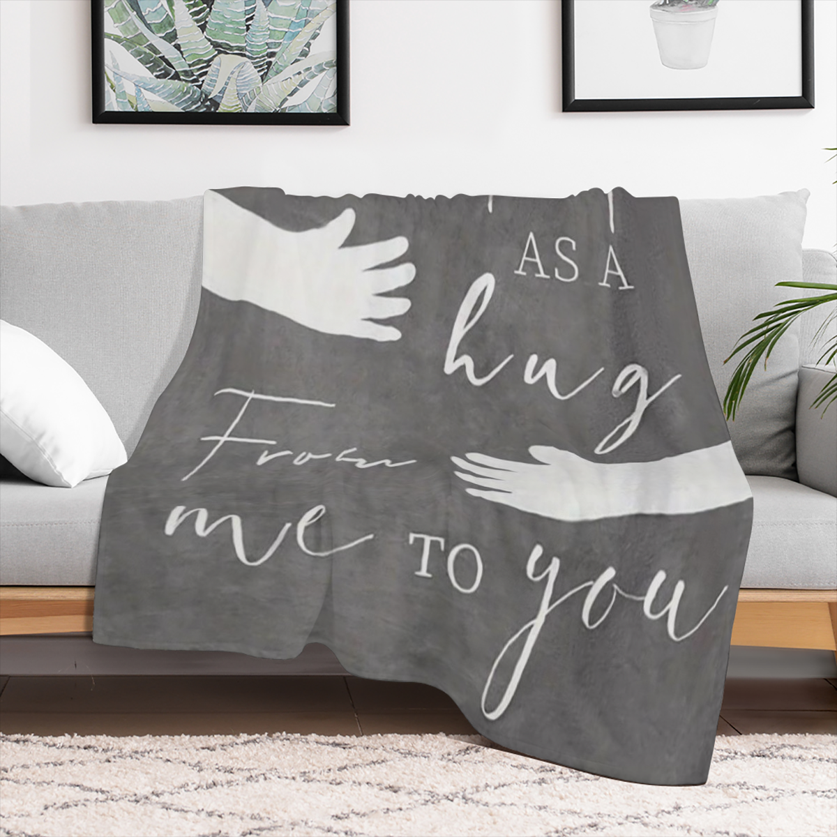 Recovery Gifts for Women And Men, Condolence Gifts, Birthday Gifts, Friendship Gifts, Miss You, Inspiring Hug Blanket, All-Season Multi-Functional Comfortable Bed Sofa Office Decoration, Tear-Resistan