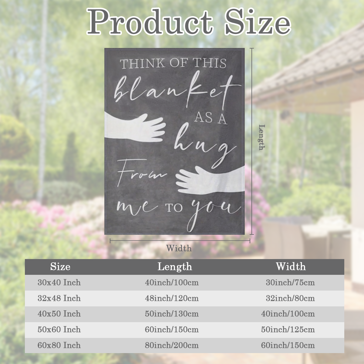 Recovery Gifts for Women And Men, Condolence Gifts, Birthday Gifts, Friendship Gifts, Miss You, Inspiring Hug Blanket, All-Season Multi-Functional Comfortable Bed Sofa Office Decoration, Tear-Resistan