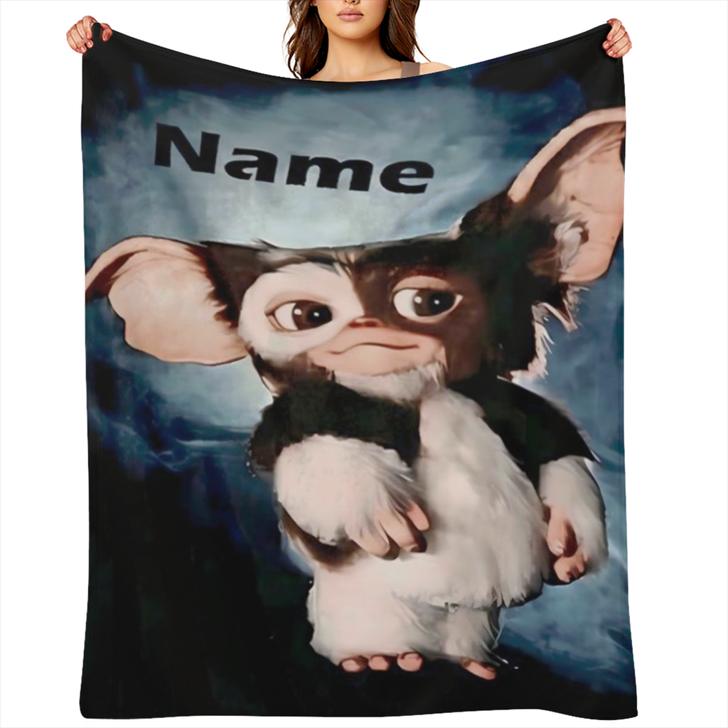 Flannel Blanket - Name 3D Digital Print Design 100 Polyester All-Season Soft Throw for Bed Sofa Picnic Machine Washable Christmas Halloween Gift Blanket