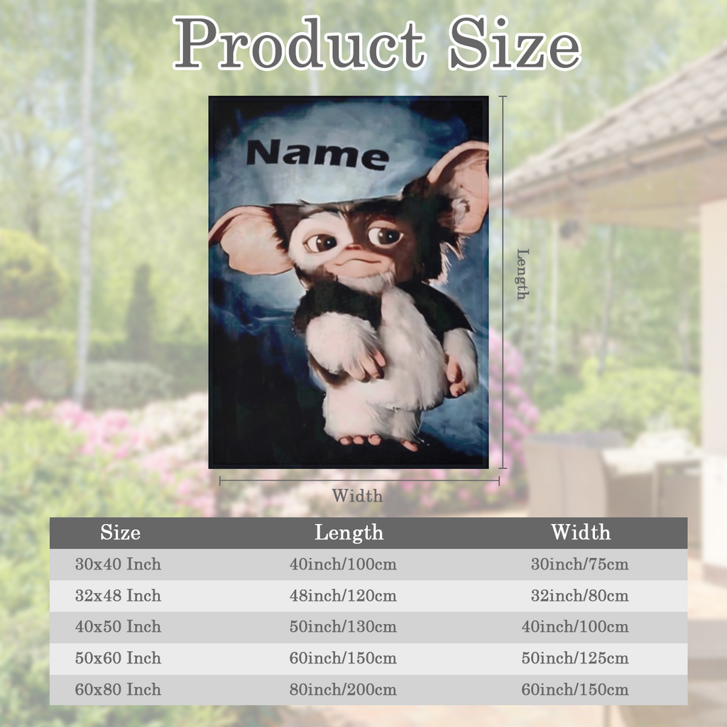 Flannel Blanket - Name 3D Digital Print Design 100 Polyester All-Season Soft Throw for Bed Sofa Picnic Machine Washable Christmas Halloween Gift Blanket