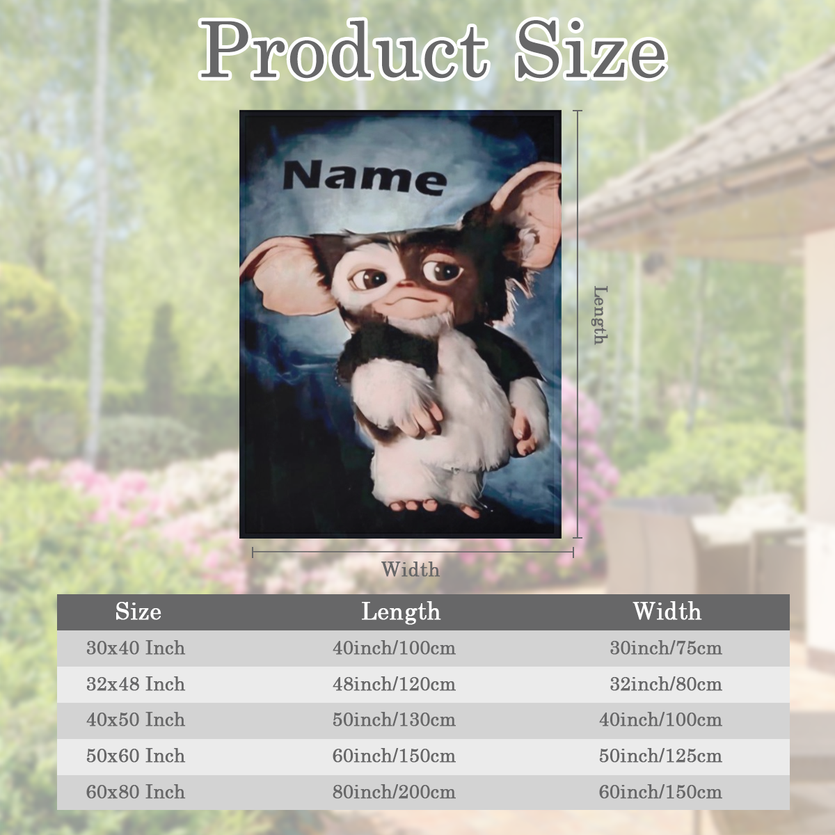 Flannel Blanket - Name 3D Digital Print Design 100 Polyester All-Season Soft Throw for Bed Sofa Picnic Machine Washable Christmas Halloween Gift Blanket