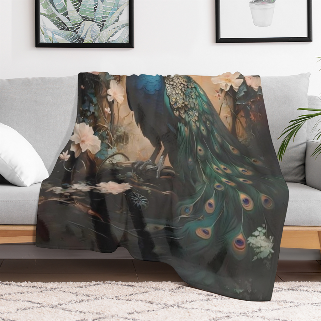 Contemporary Black and White Checkered Throw Blanket - Versatile Digital Print Flannel Throws for Home, Office, Car, Camping - All- Season Multipurpose Woven Polyester Blanket, Lightweight