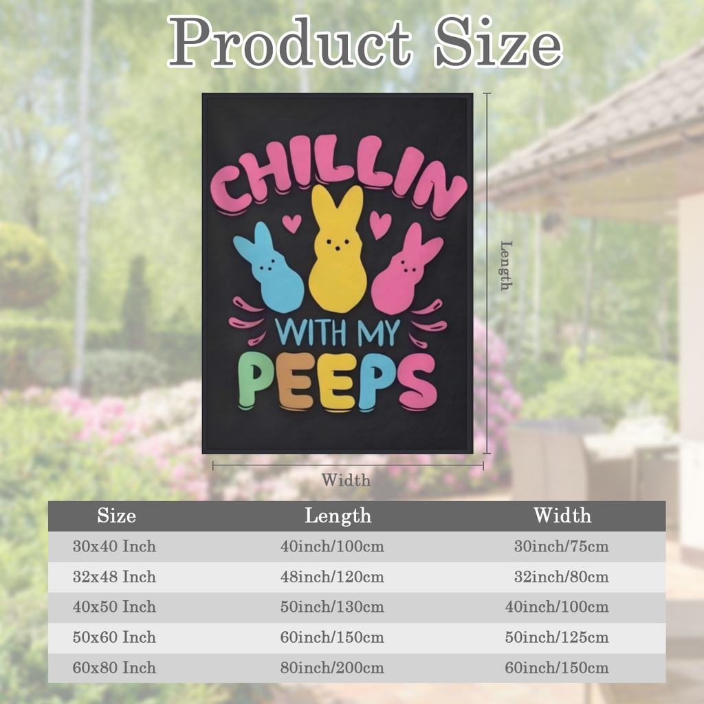 Chillin with My Peeps Throw Blanket for Couch Bed Sofa Throw Blanket for Men Women Blankets