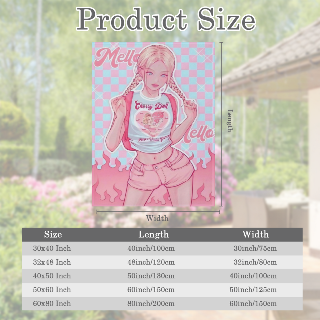 1pc YWJHUI Glam Style Reversible Digital Print Throw Blanket All-Season Multipurpose Polyester Bedding Soft and Warm with Machine Washable for Home Bedroom Office Travel and Camping