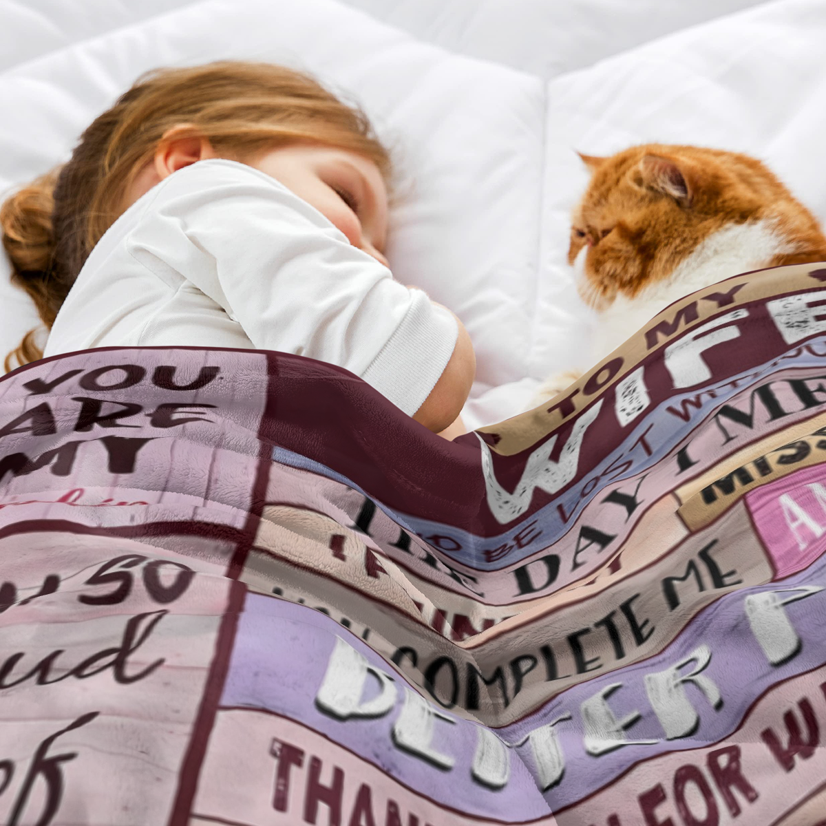 Blanket Gifts for Wife Romantic Anniversary Birthday Gifts for Wife Her I Love You Presents for Wife from Husband to My Wife Warm Gifts for Christmas Valentine's Mother's Day
