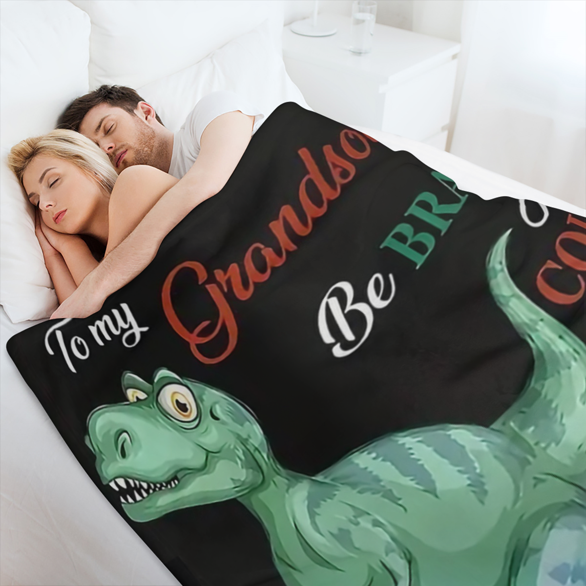 Cozy Dinosaur Pattern Flannel Throw Blanket - Soft, Warm & Lightweight for Couch, Bed, Office, and Travel - Versatile All- Season Gift for Family and Friends