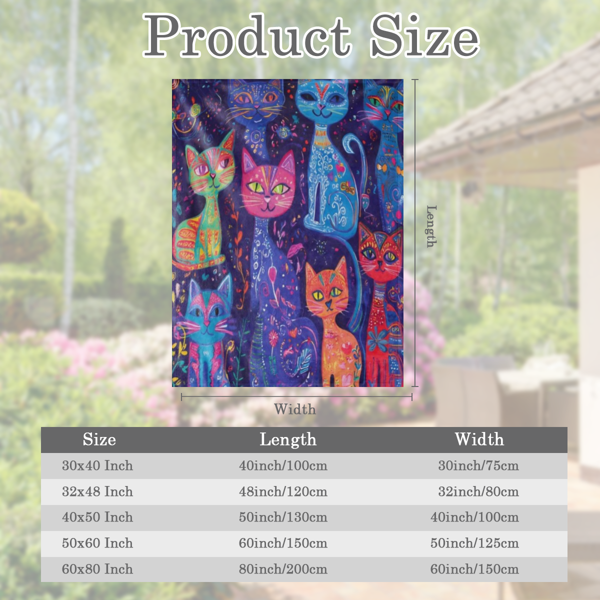 1 Vintage cat print Flannel blanket - soft, comfortable and warm knitted polyester blanket for sofas, beds, offices, camping, travel - Gift blanket for all seasons, digital printing, 250- 300gm2