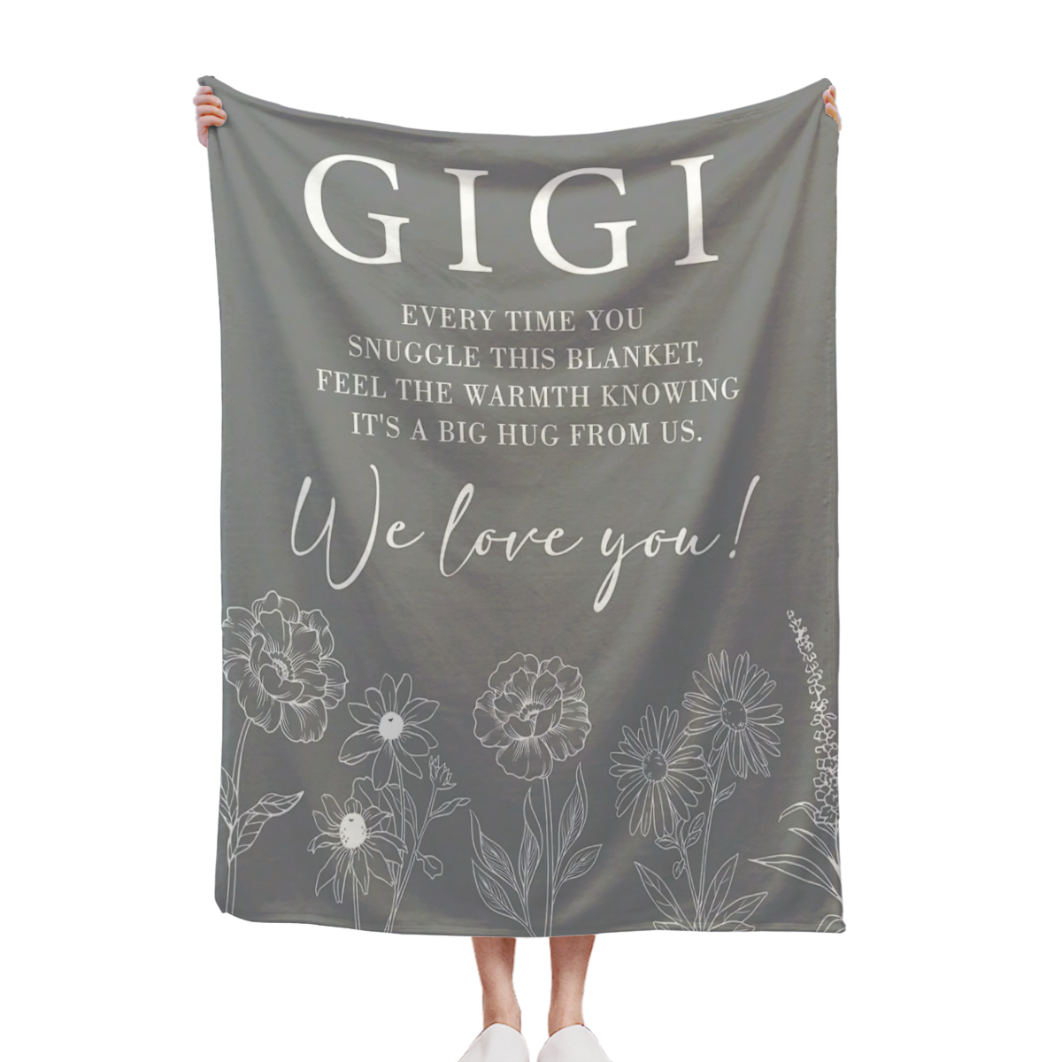 Gigi Gifts For Grandma, Gifts For Gigi Blanket, Grandma Birthday Gift From Grandkids, To My Gigi Blanket 50" X 60", Ultra Soft Flannel Blanket - Multiple Sizes, Cozy Warm For Couch/Bed/Gifting, Winter