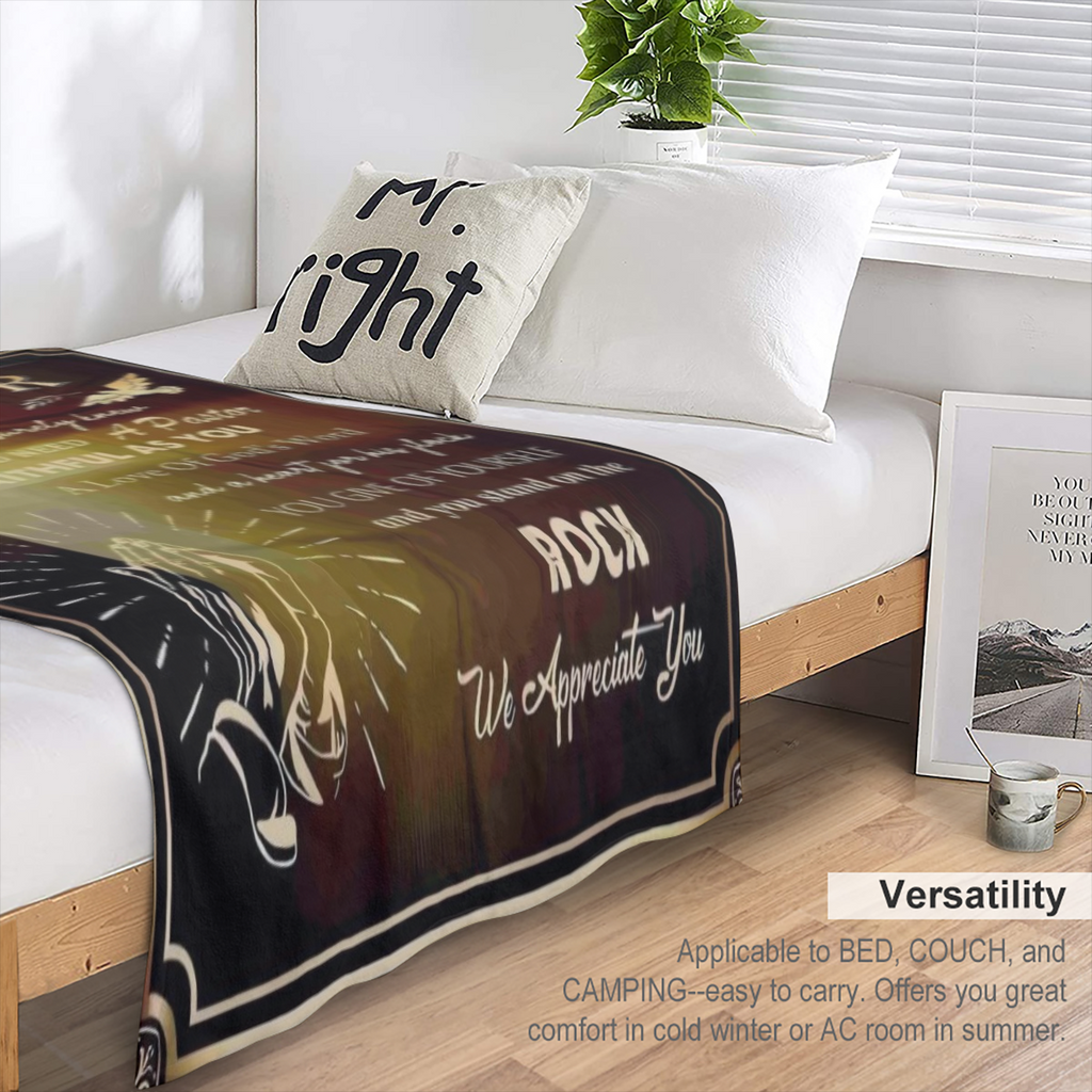 1pc Pastor Appreciation Gift - Vintage Style Knit Polyester Flannel Blanket Religious Christian Oblong Towel with Faithful Message 280gsm - Unique MenS Gift for Clergy