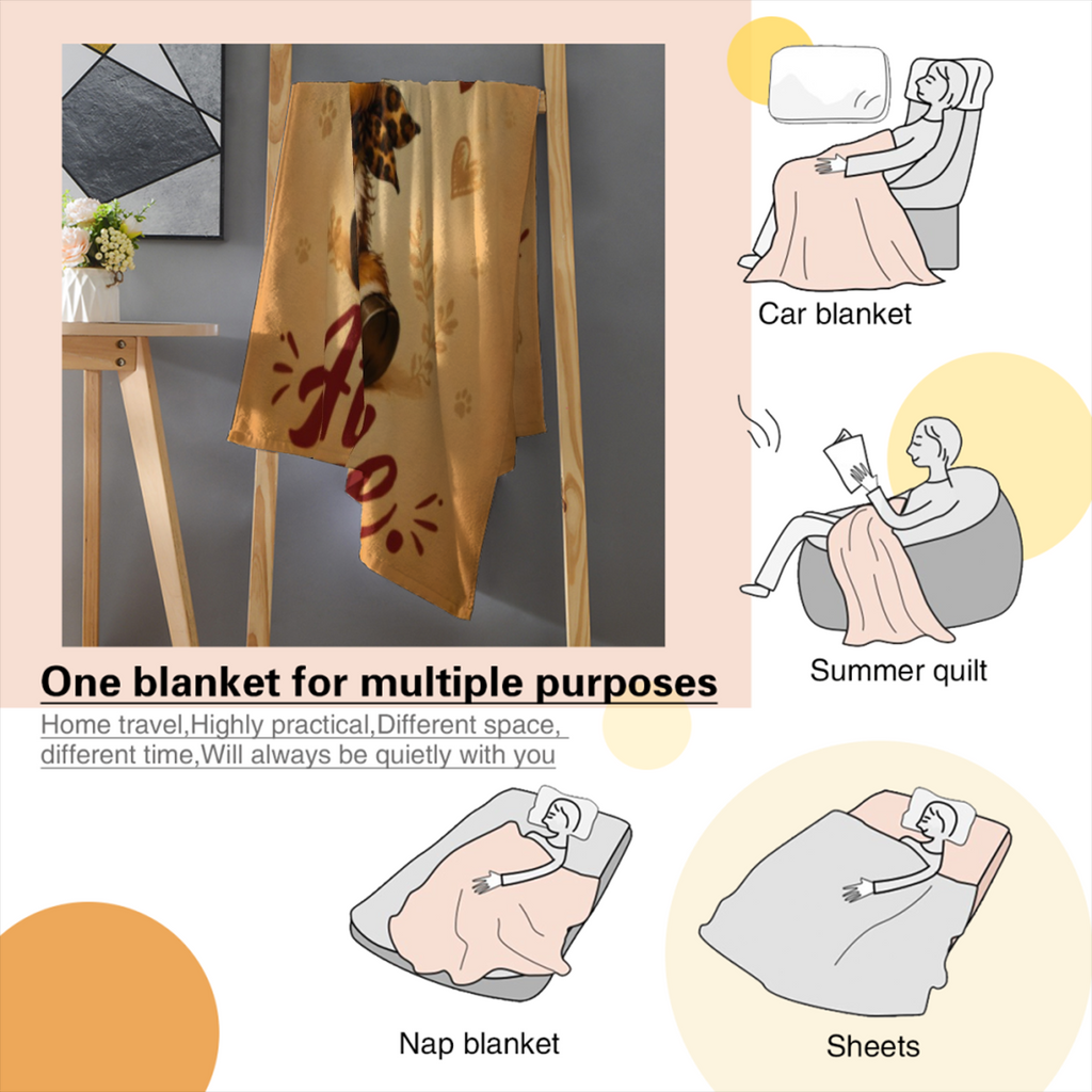 Cute Highland Cow Attitude Throw Blanket Funny Sassy Baby Cow