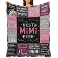 1 Mimi gift, Mother's Day blanket gift for Mimi, Mimi gift blanket for Grandma