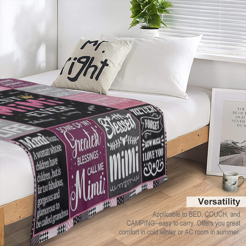 1 Mimi gift, Mother's Day blanket gift for Mimi, Mimi gift blanket for Grandma