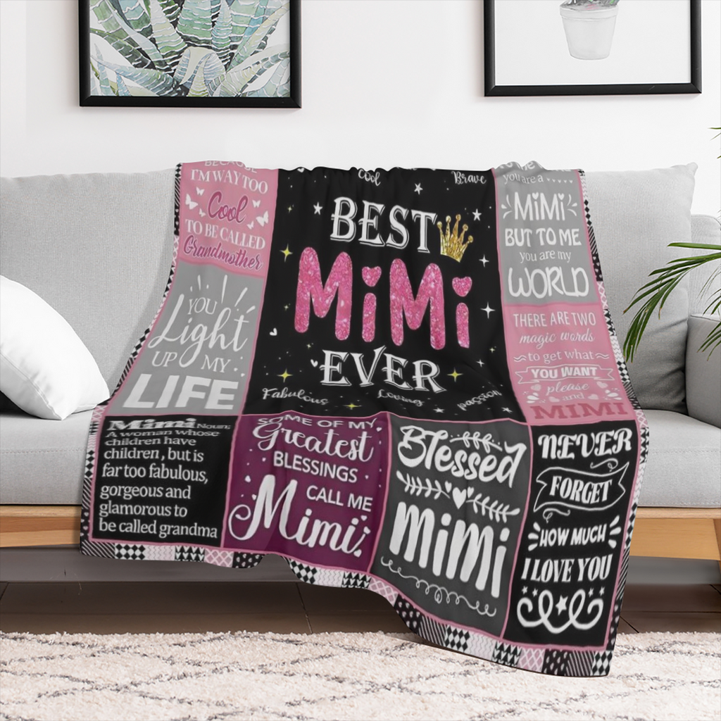 1 Mimi gift, Mother's Day blanket gift for Mimi, Mimi gift blanket for Grandma