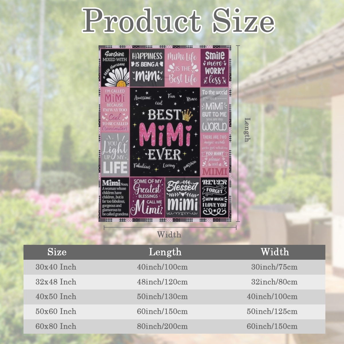 1 Mimi gift, Mother's Day blanket gift for Mimi, Mimi gift blanket for Grandma
