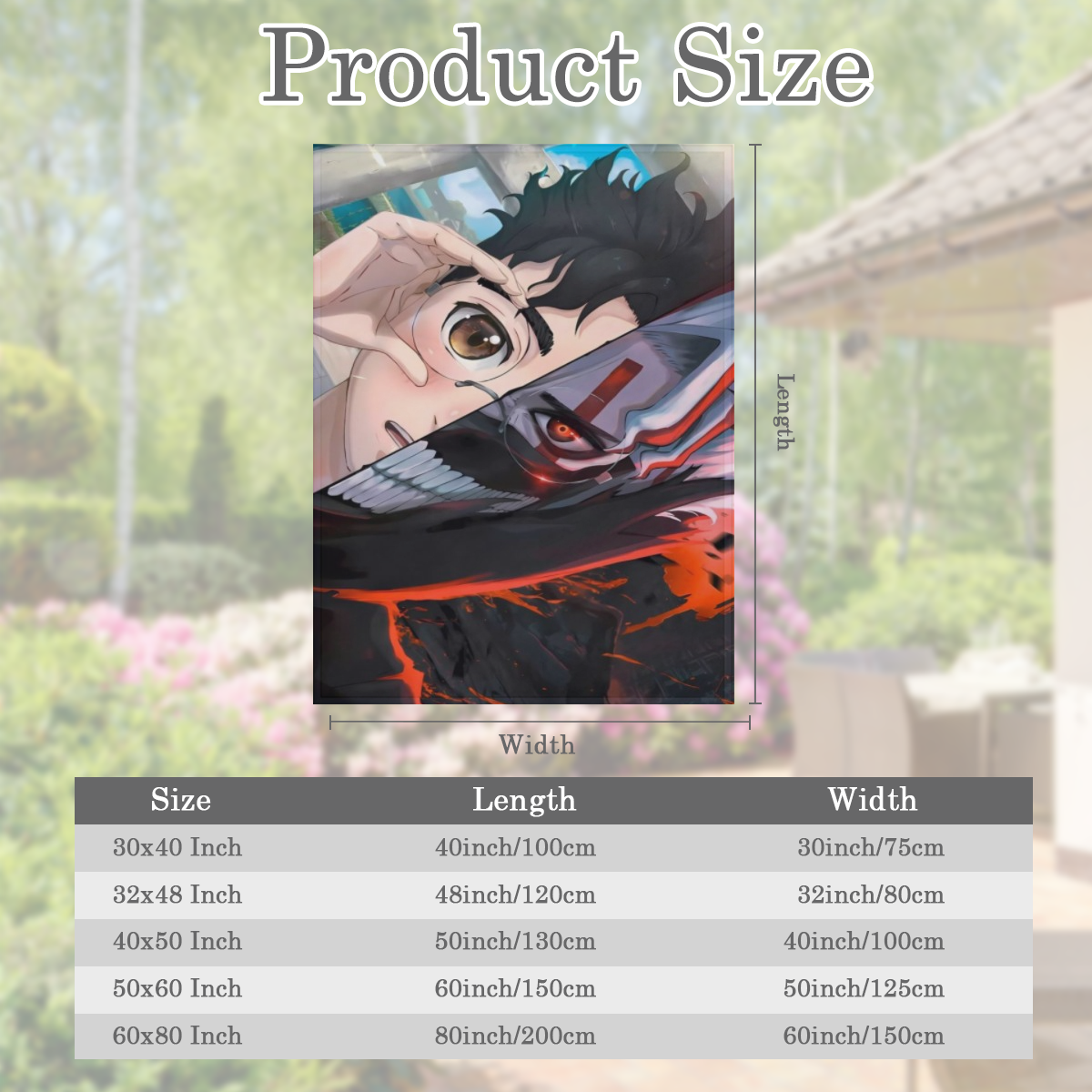 1pc Cool Japanese Anime Flannel Throw Blanket - Lightweight, Soft & Warm Fleece with Vibrant Digital Printing for Sofa, Bed, Travel, Camping, and More - Perfect for Anime Fans, Versatile Throw Blanket