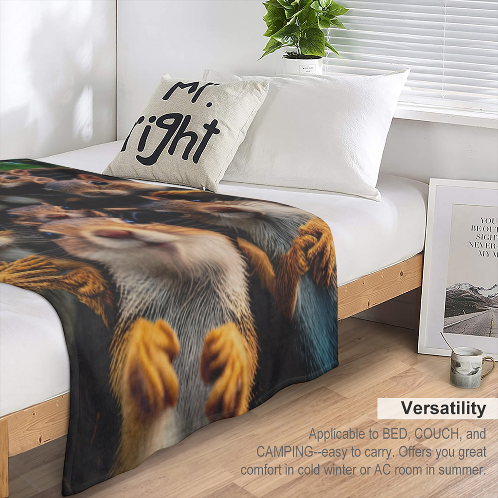 Digital Print Flannel Blanket, Contemporary Style, Multi- Season, All- Purpose, Polyester, Jacquard Weave, sm, Gaming Controller Design, Home, Office, Car, Camping, Air Conditioning Use