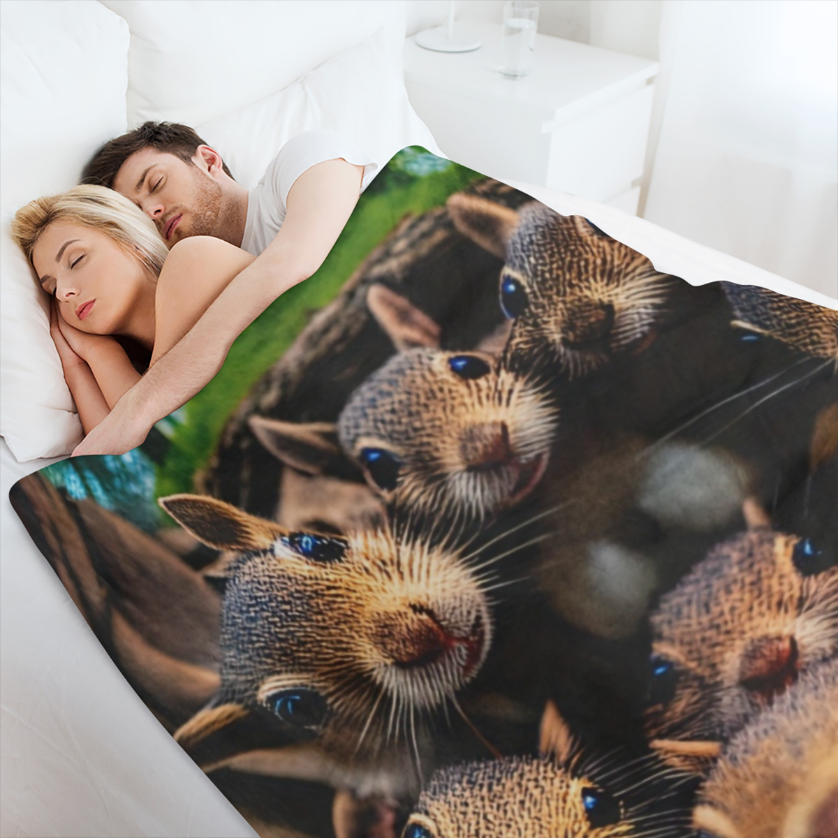Digital Print Flannel Blanket, Contemporary Style, Multi- Season, All- Purpose, Polyester, Jacquard Weave, sm, Gaming Controller Design, Home, Office, Car, Camping, Air Conditioning Use