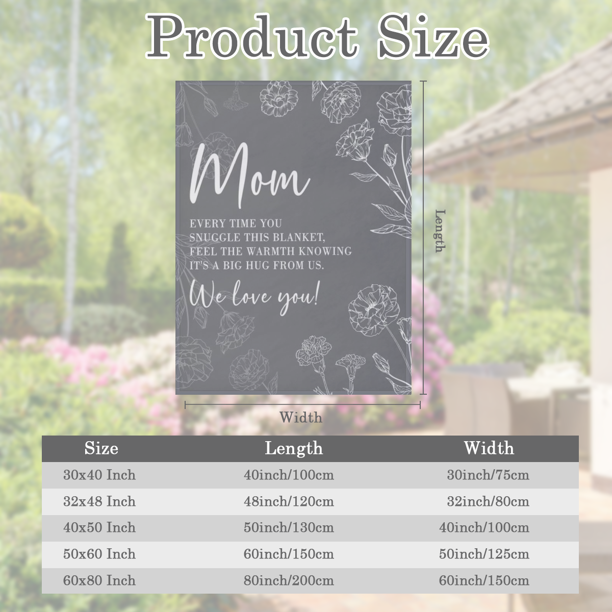 Blanket for MomMom Birthday Gift for DaughterSon Gift for MomMother's Day GiftChristmas GiftSuper Soft Flannel Blanket Gray
