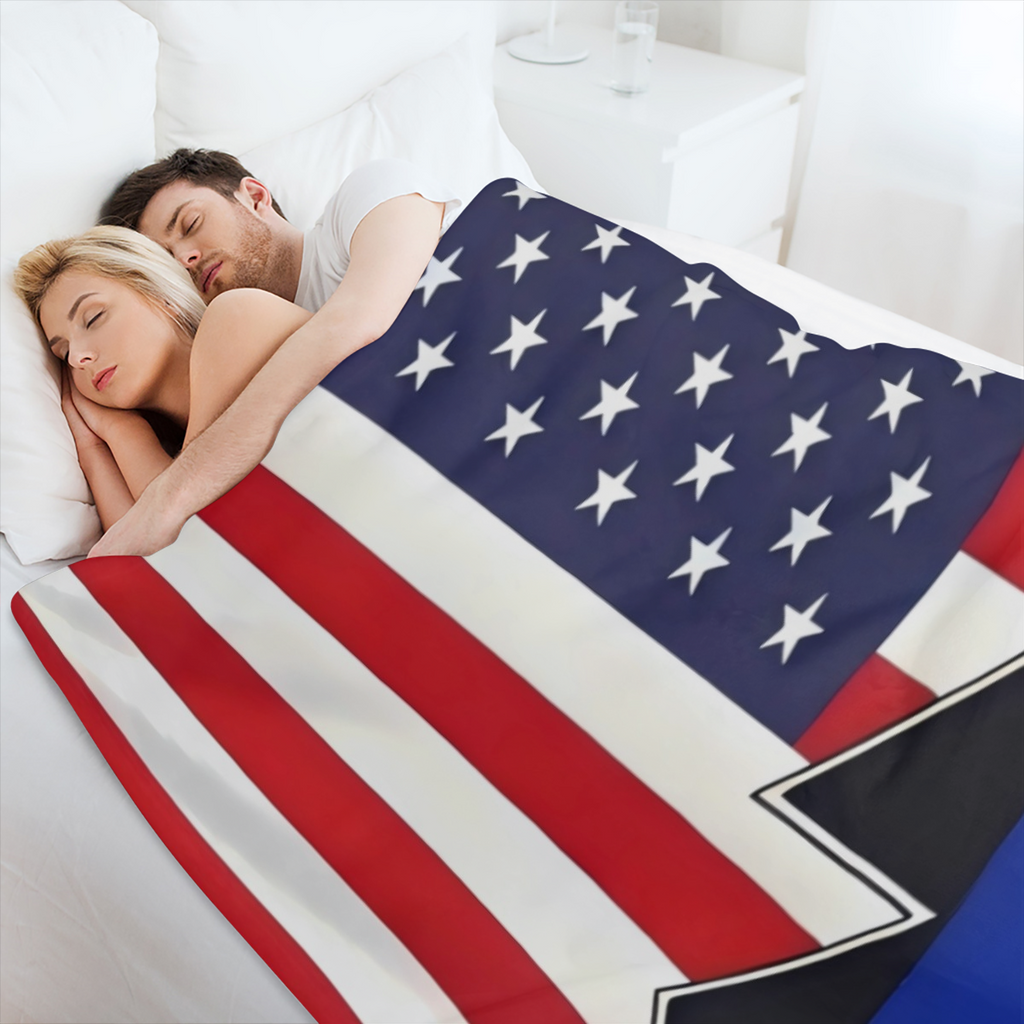 Coat of arms of Bosnia and Herzegovina and America Throw Blanket for Couch Bed Sofa Throw Blanket for Men Women Blankets